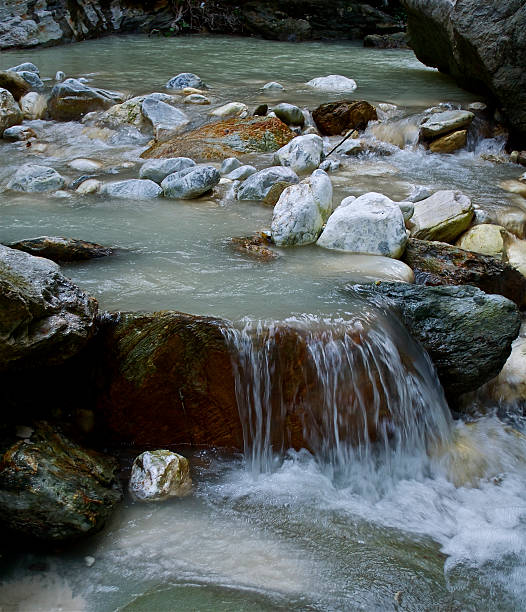 Il fiume a Seravezza, nei pressi della confluenza tra Serra e Vezza