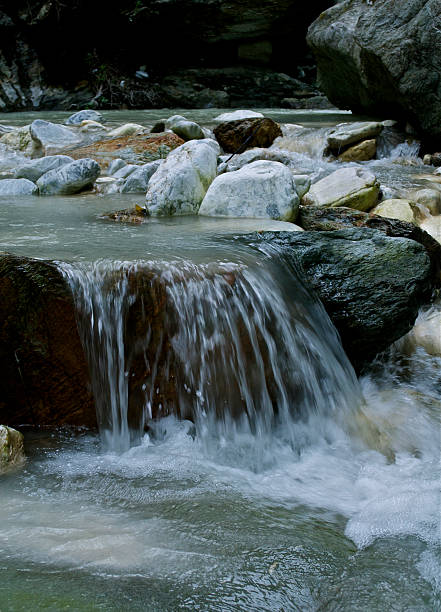 Il torrente che scende dalle Apuane nei pressi di Seravezza